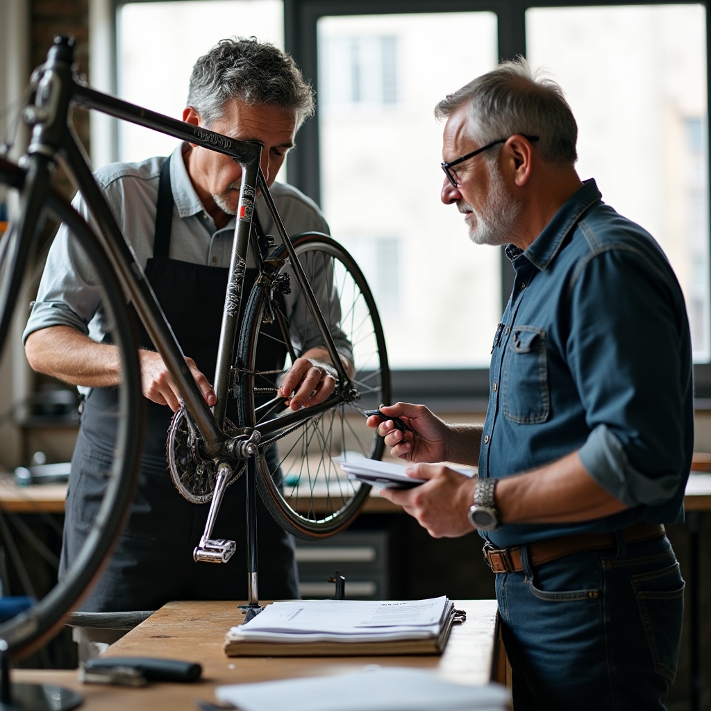 Consulenza iniziale su bicicletta storica con documentazione fotografica